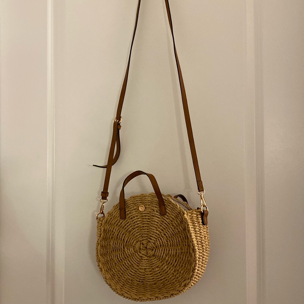 Small brown round purse